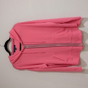 Tommy Hilfiger Lightweight Hot Pink Zip Up Hoodie Size Large